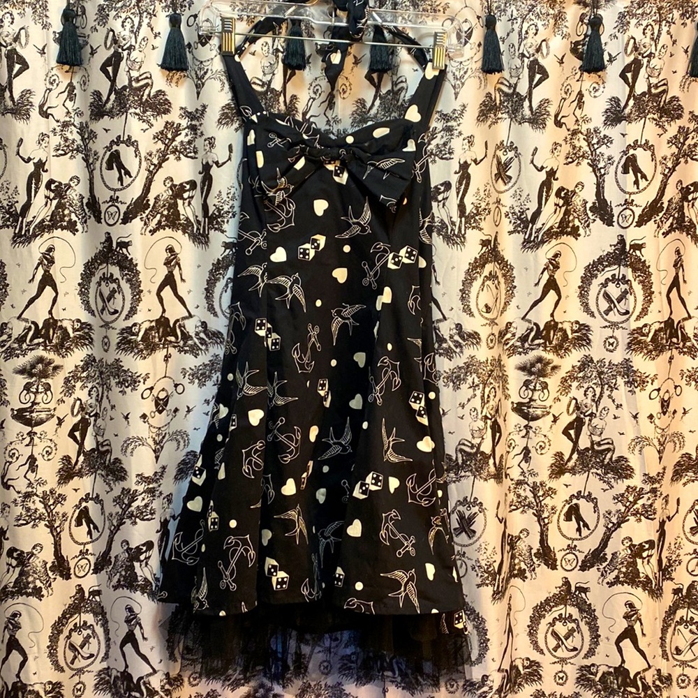 Tattoo print pinup dress